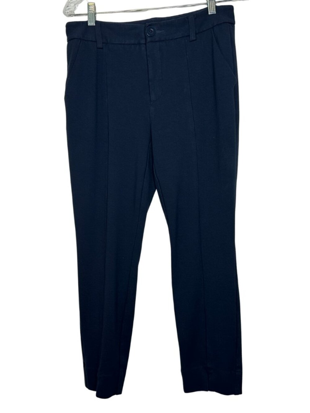 Cabi Agency Pant 5499 Navy Blue Ponte Knit Trouser Womens Size 6